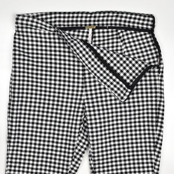 Free People Gingham Skinny Crop Pants 2 - Picture 5 of 6